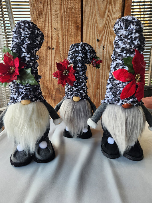 Black and gray gnomes for Christmas
